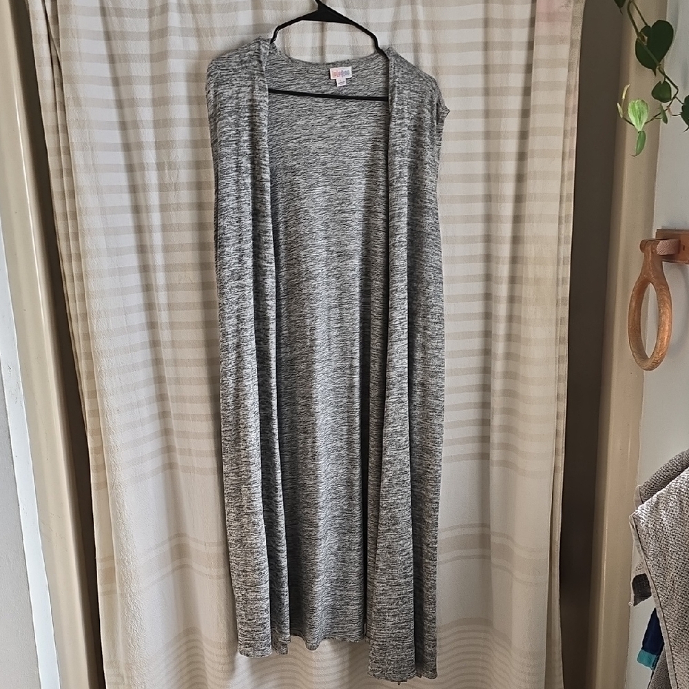 LuLaRoe Gray Open-Front Duster Cardigan